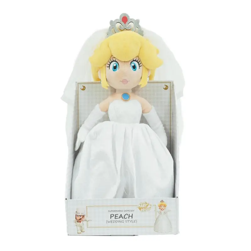 Nintendo Super Mario Plüsch Peach Braut, 40 cm
