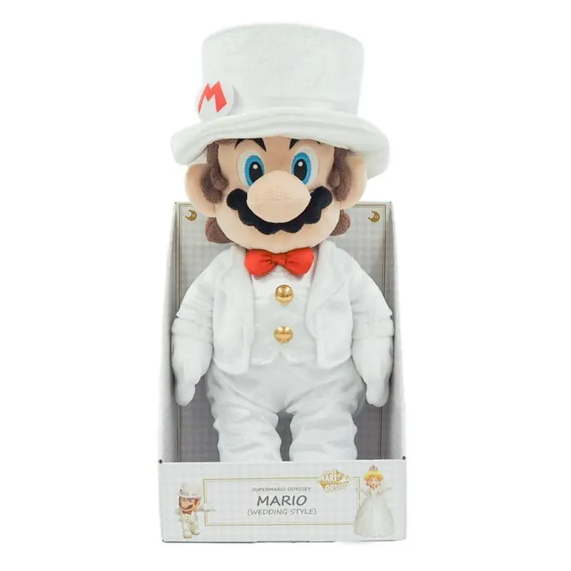 Nintendo Super Mario Plüsch Peach Bräutigam, 39 cm