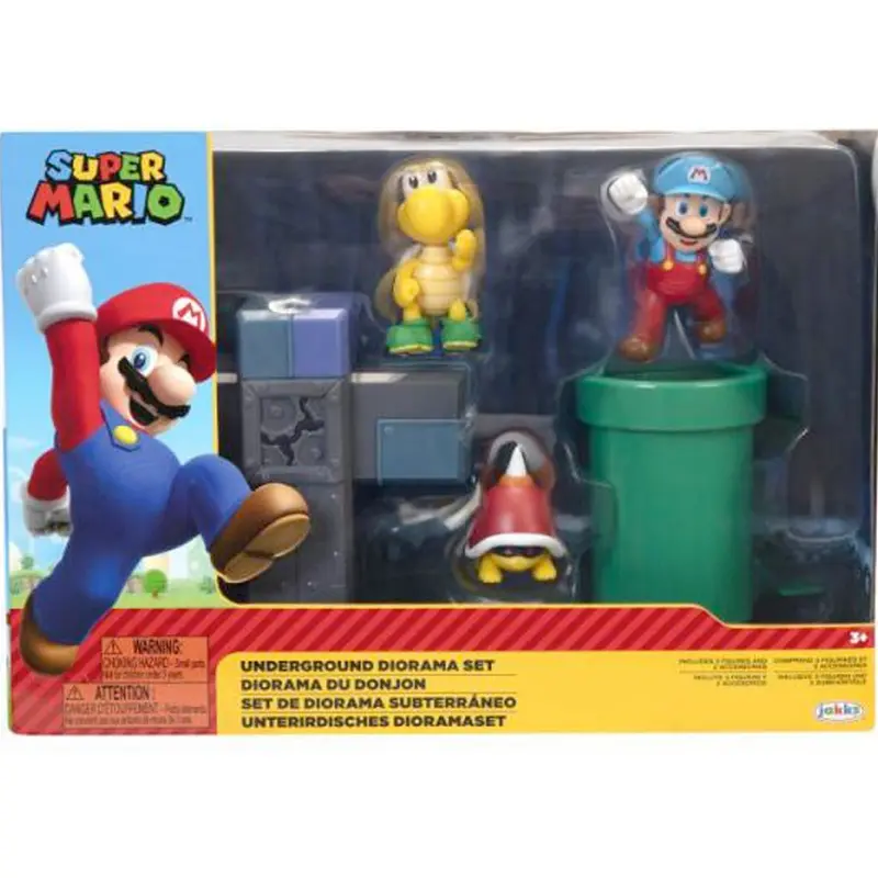 Nintendo Super Mario Underground Diorama Spielset, 6,5 cm
