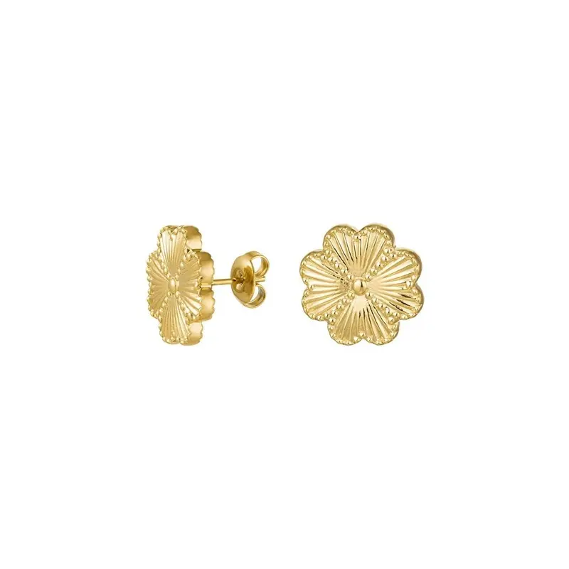 Ohrstecker "Blume" in Gold oder Silber