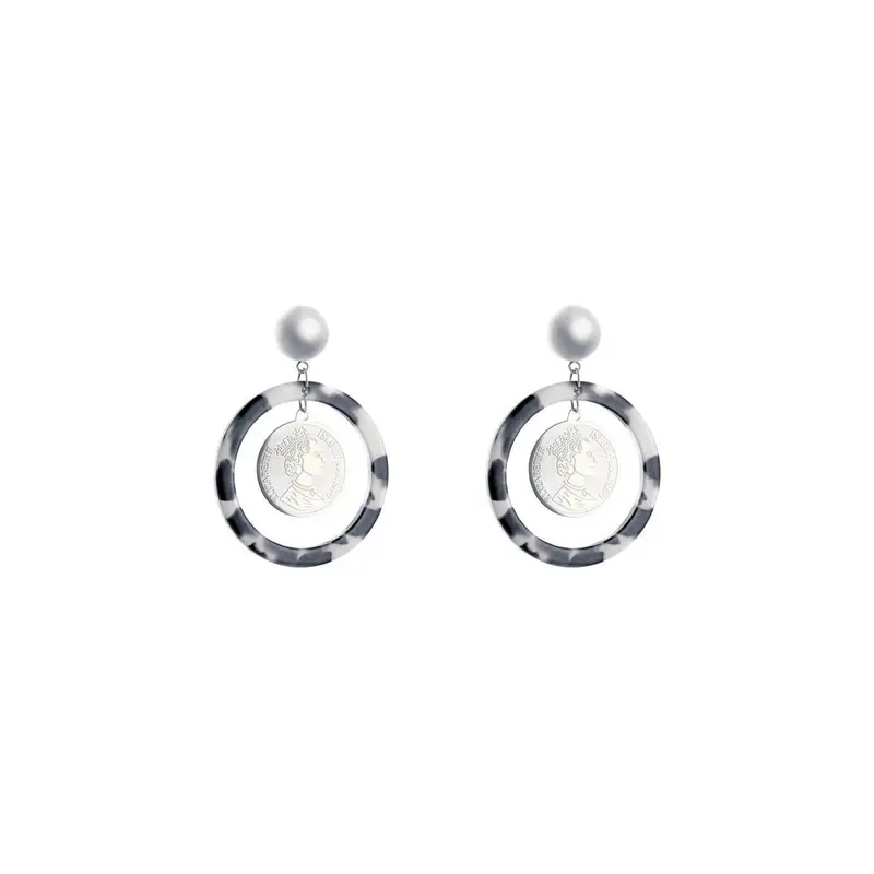 Ohrstecker "Dos Pesos" in Silber