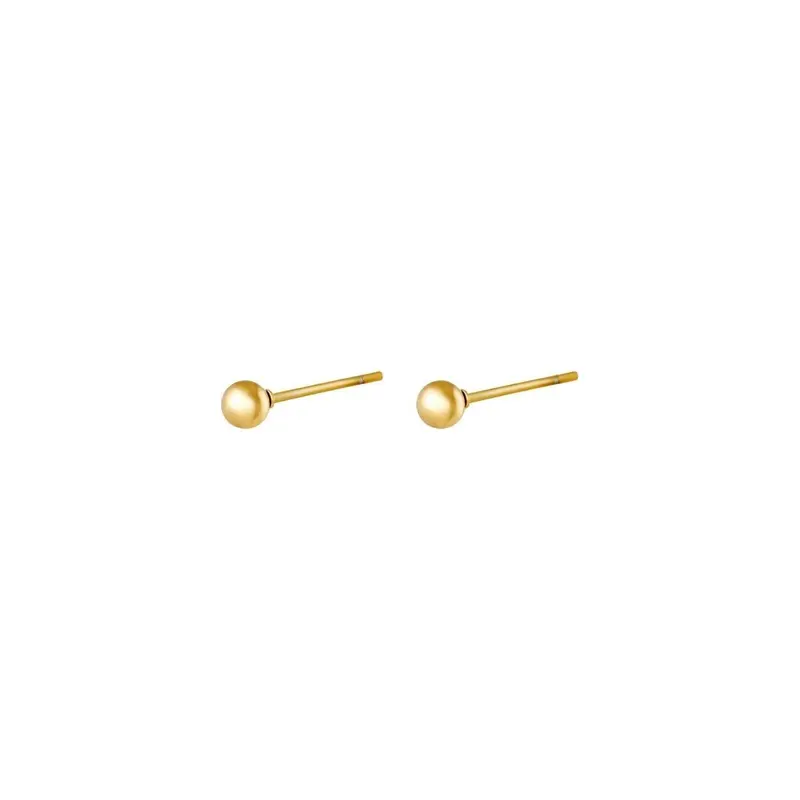 Ohrstecker "Midi Dot" in Gold oder Silber - 3 mm