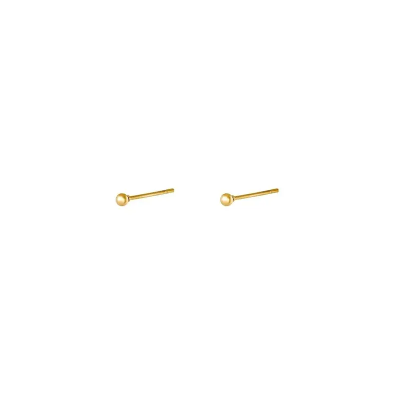 Ohrstecker "Tiny Dot" in Gold - 1,5 mm