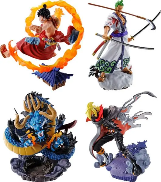 One Piece PVC Mini-Statue (1) Logbox Re Birth Wano Kuni Vol. 1 - 9 cm - random selection - sofort lieferbar