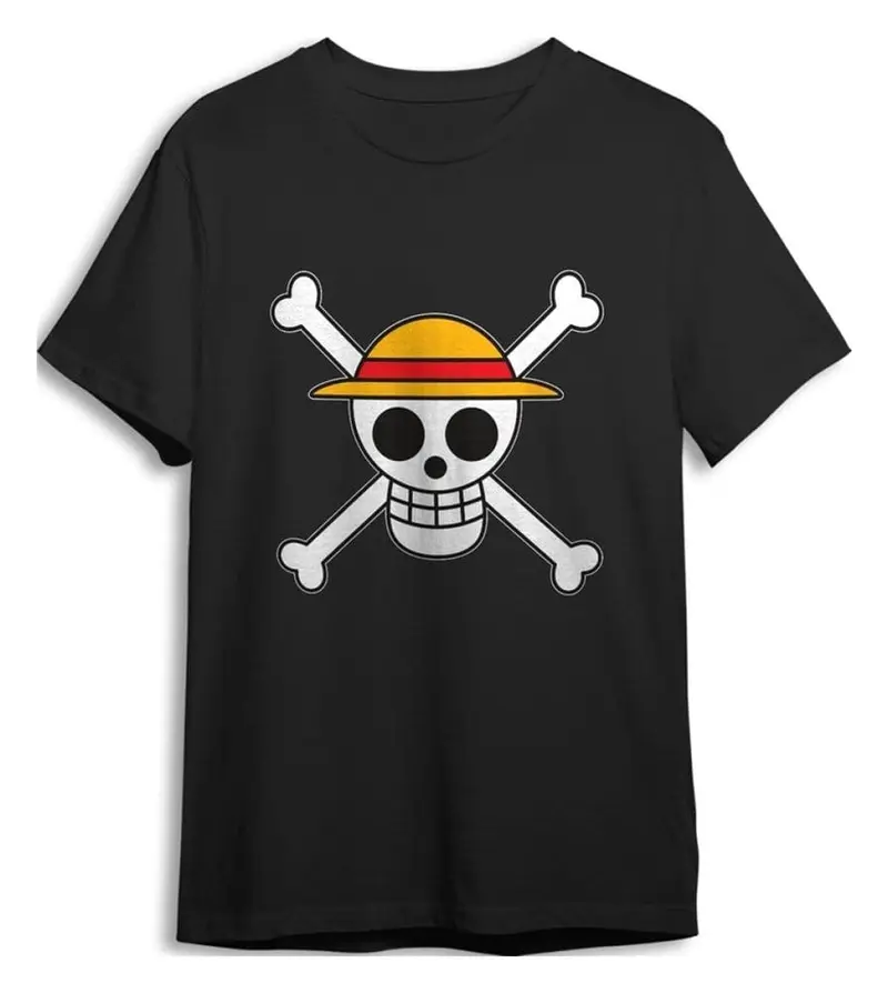 One Piece T-Shirt Skull Schwarz Größe XL