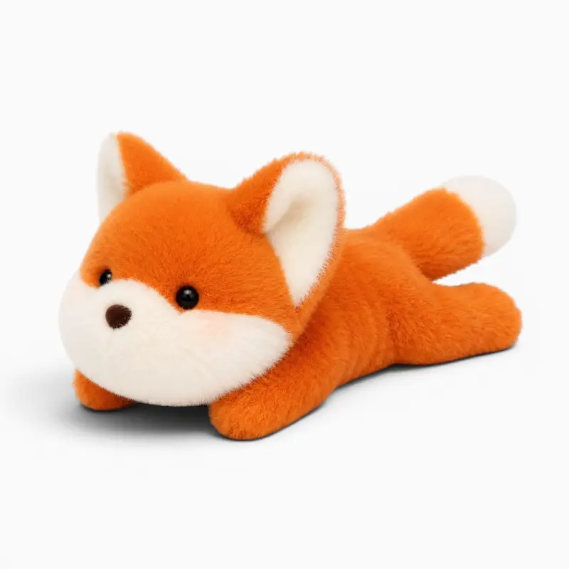 Orangefarbenes Fuchs-Kuscheltier