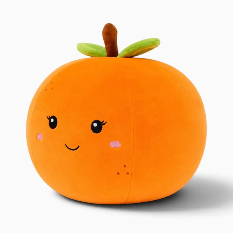 Orangen-Kuscheltier-Kissen