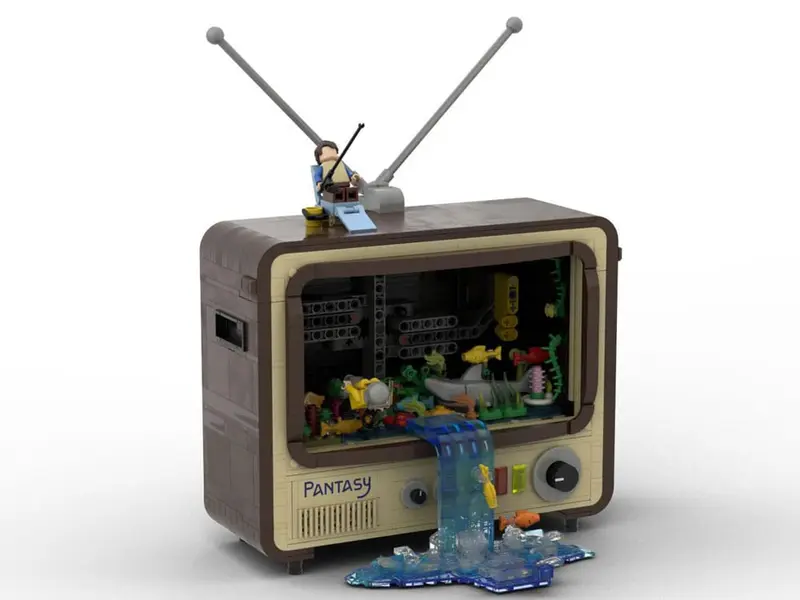 Original-Retro Series Bauset Vintage Television 19 cm