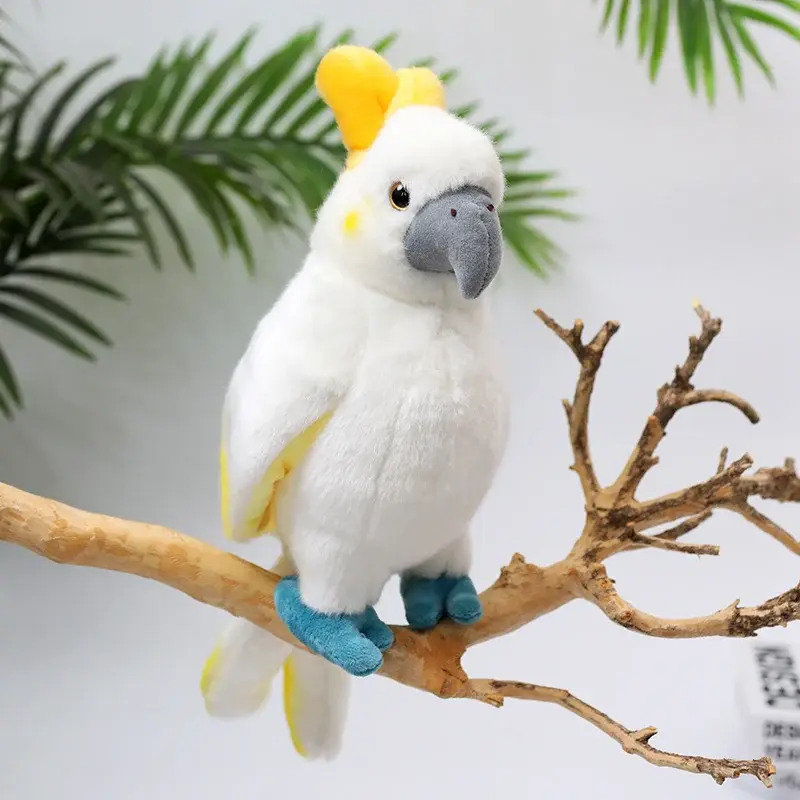 Papagei Kuscheltier weiß | Plüschtier für Kinder – Bimbino