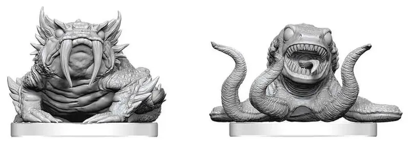 Pathfinder Battles Deep Cuts Miniatur unbemalt Bogwid & Slurk 13 cm