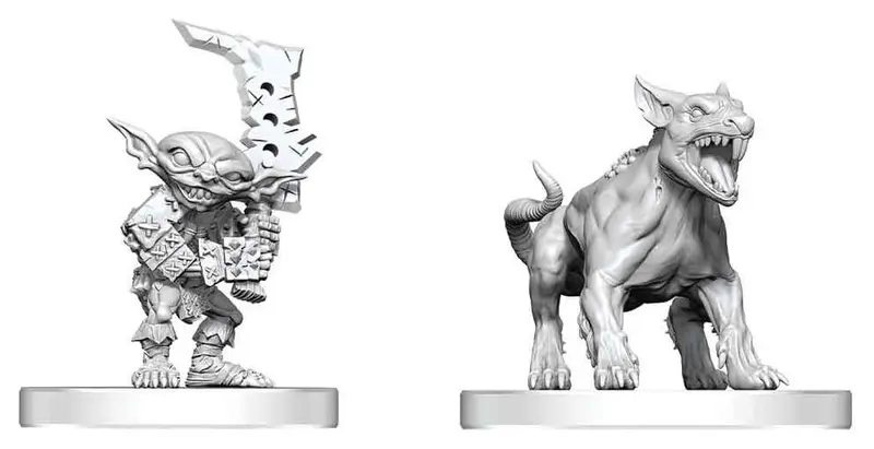 Pathfinder Battles Deep Cuts Miniatur unbemalt Goblin Commando & Goblin Dog 13 cm