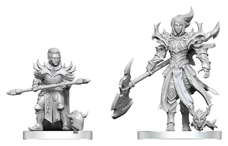 Pathfinder Battles Deep Cuts Miniatur unbemalt Pyre & Godclaw Hellknights 14 cm