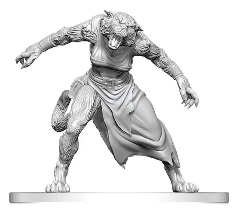 Pathfinder Battles Deep Cuts Miniatur unbemalt Weretiger 13 cm