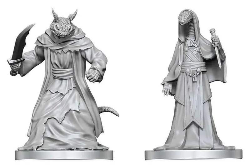 Pathfinder Battles Deep Cuts Miniatur unbemalt Zyss & Aapoph Serpentfolk 13 cm