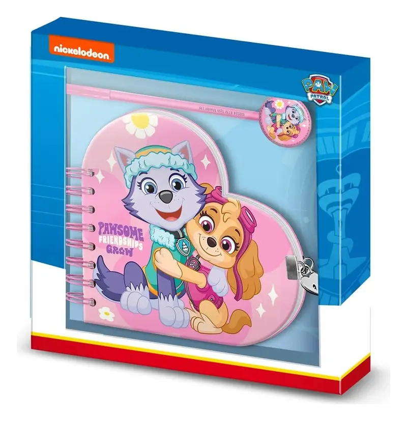 PAW Patrol Notizbuch mit Kugelschreiber Geschenk-Set Pawsome Friendships Grow