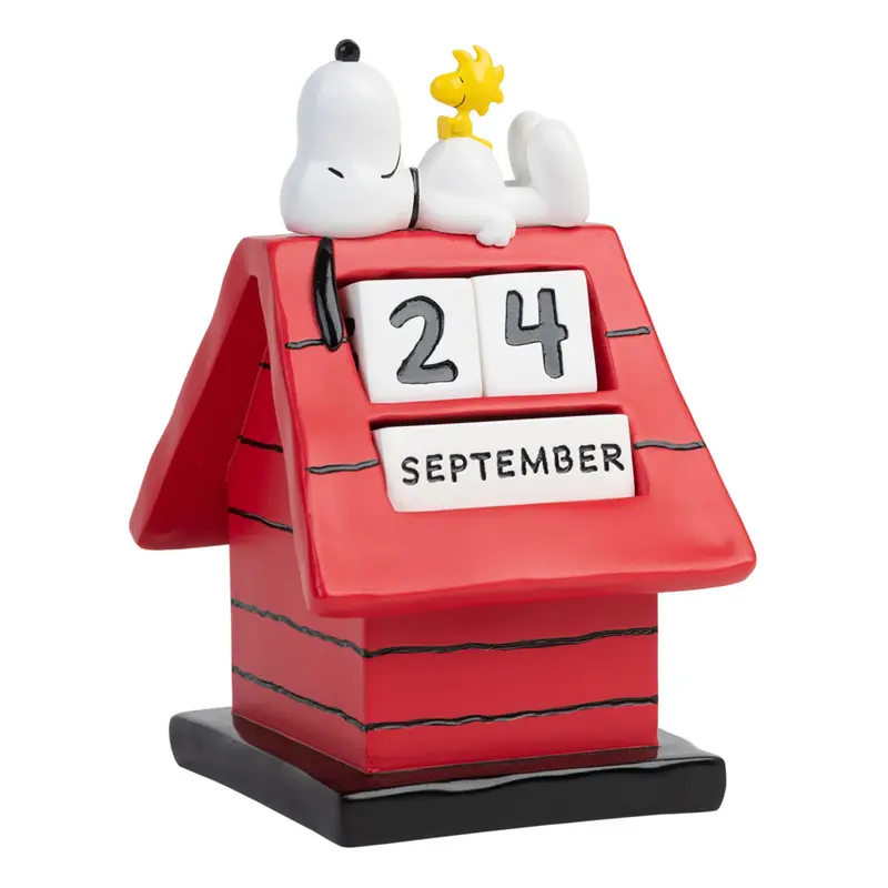 Peanuts 3D Ewiger Kalender Snoopy Hundehütte