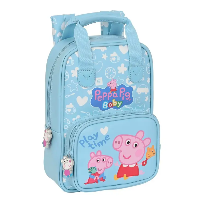 Peppa Pig „Baby“ Kinderrucksack, Hellblau, 20 x 28 x 8 cm