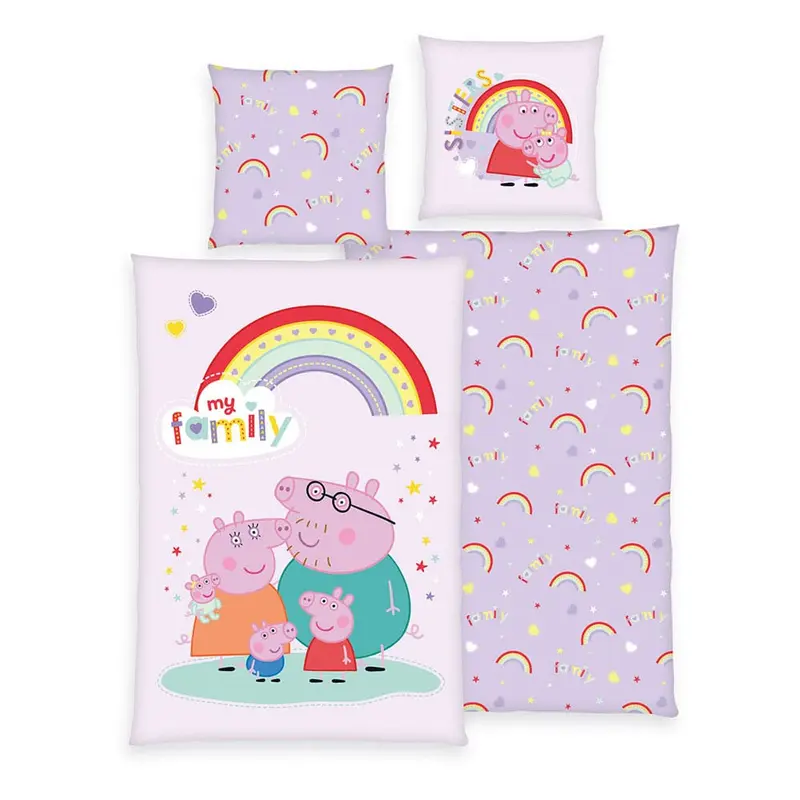 Peppa Pig Bettwäsche Ver. 2 135 x 200 cm