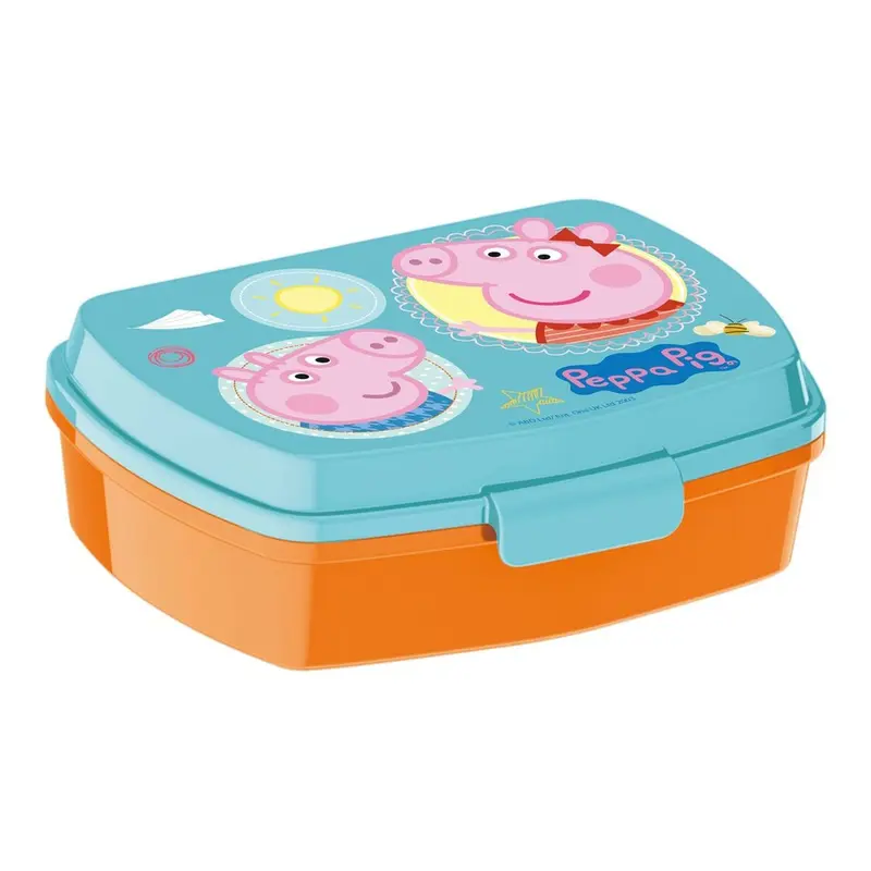 Peppa Pig Brotdose, Kunststoff, Hellrosa, 17 x 5.6 x 13.3 cm