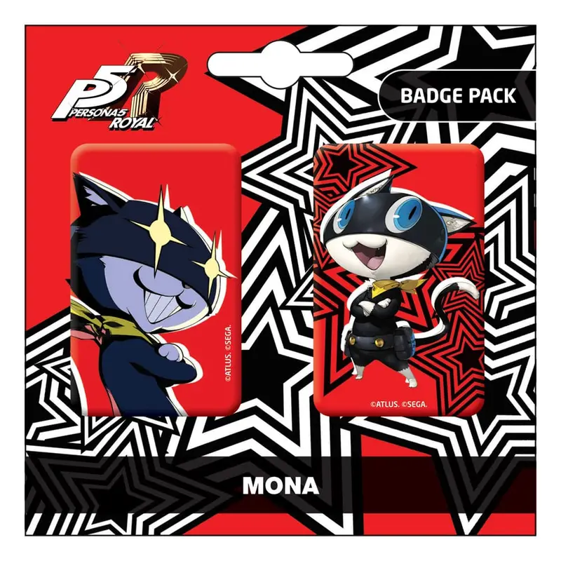 Persona 5 Royal Ansteck-Buttons Doppelpack Mona / Morgana