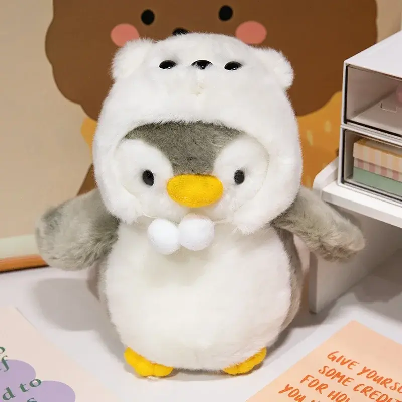 Pinguin Kuscheltier mit Mütze | Weich & flauschig – Bimbino