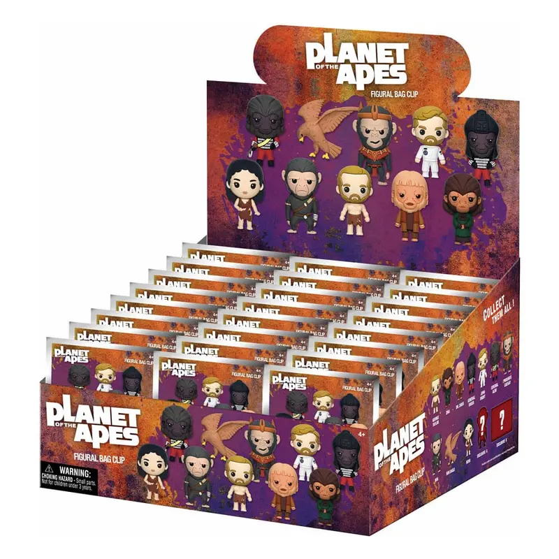 Planet der Affen 3D PVC-Taschenanhänger Serie 1 Display (24)