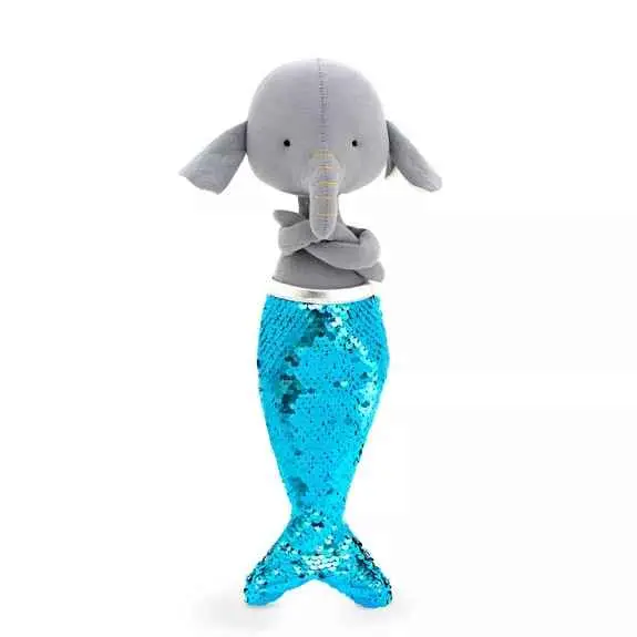 Plüsch und Stofftier "ALICE DER ELEFANT MEERJUNGFRAU" 29 cm ab 3 Jahre