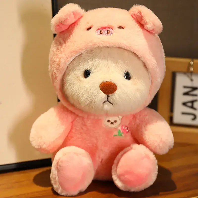 Plüschtier-Bundle Bär, Panda & Krokodil | 35 cm Kawaii – Bimbino