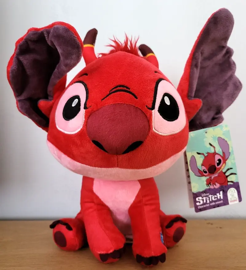 Plüschtier Stofftier Disney Lilo& Stitch Leroy 30cm Kuscheltier Rot OHNE SOUND/Ton NEU