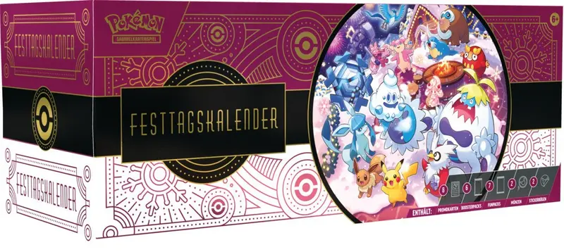 Pokémon Adventskalender 2025 - Festtagskalender Weihnacht Kinder DE