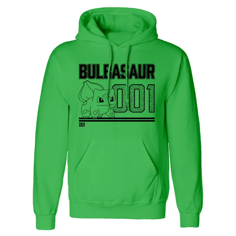 Pokémon „Bulbasaur Line Art“ Kapuzenpullover, Grün