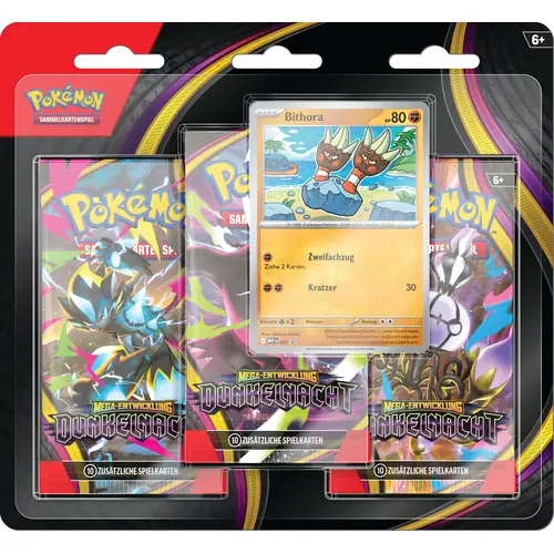 Pokémon Dunkelnacht 3-Pack Blister Bithora [DE]