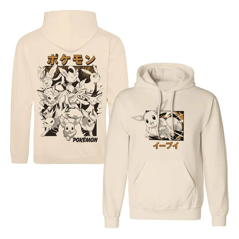 Pokémon Kapuzenpullover Evoli Evolutions Katakana