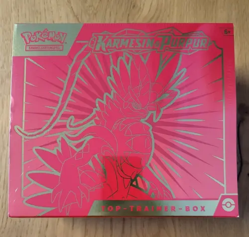 Pokemon Karmesin & Purpur ETB Koraidon Top Trainer Box Booster DE NEU & OVP 2023