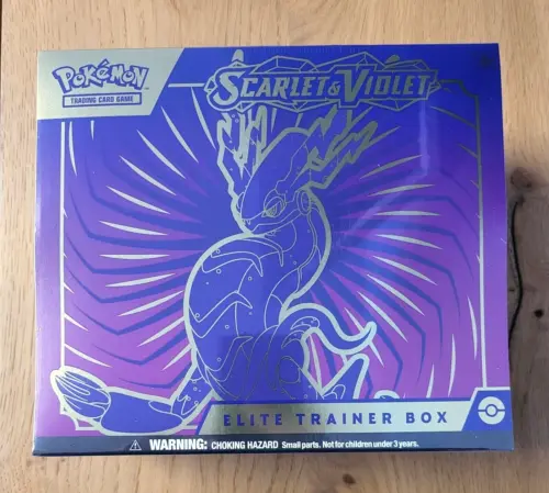 Pokemon Karmesin & Purpur ETB Miraidon Top Trainer Box Booster EN NEU & OVP 2023