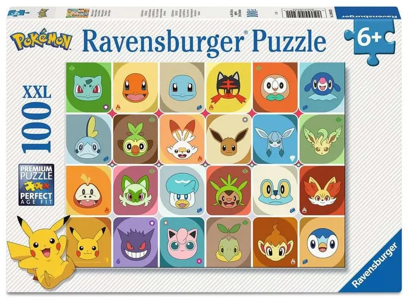 Pokémon Kinderpuzzle Pokémon Gesichter (100 Teile XXL)
