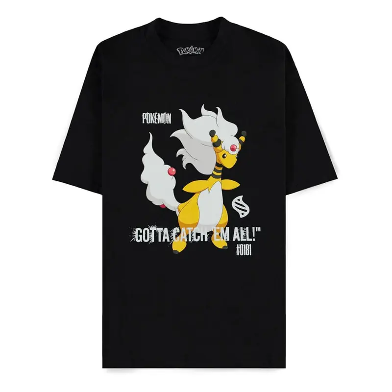 Pokémon Mega Evolutions T-Shirt Mega Ampharos Gotta Catch Em All Größe L