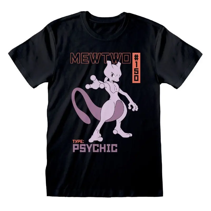 Pokémon Mewtwo T-Shirt aus Baumwolle