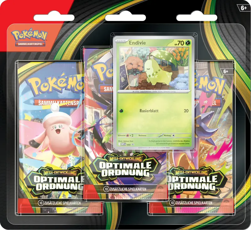 Pokémon (PKM) - Optimale Ordnung (ME03) - 3-Pack-Blister - DE