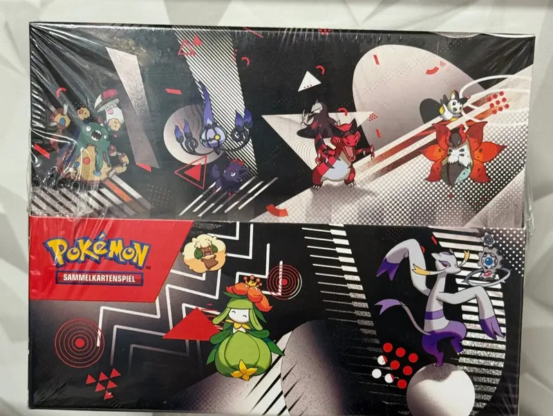 Pokémon Schwarze Blitze & Weiße Flammen Mini Tin Display (8 Tins) DEUTSCH