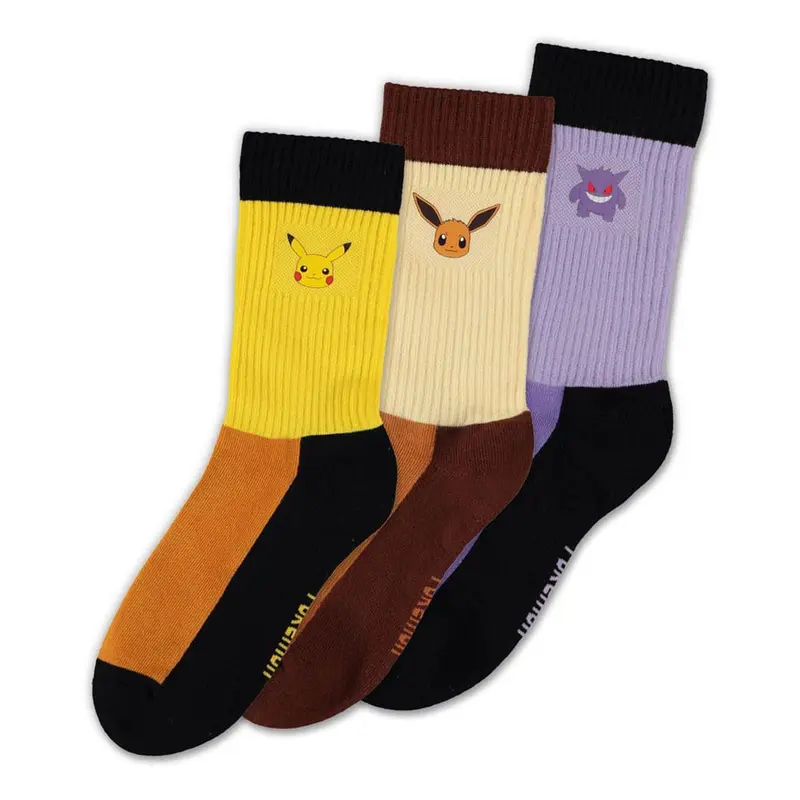 Pokémon Socken 3er-Pack Starter Pokémon 39-42
