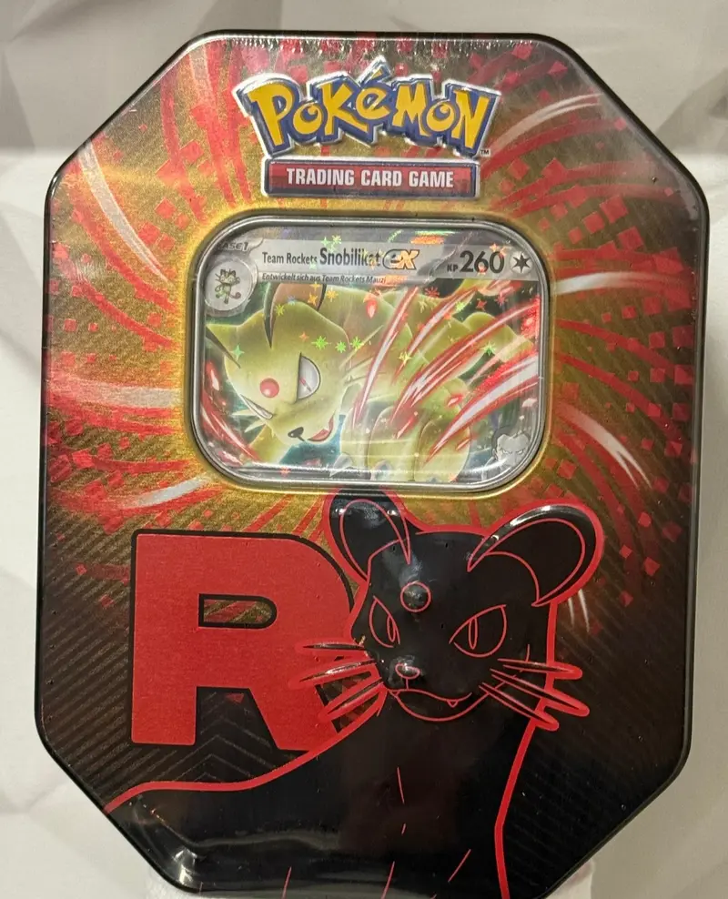 Pokémon Team Rockets Snobilikat ex Tin Box