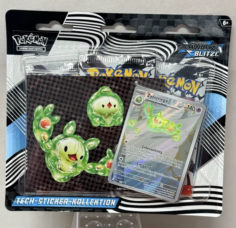Pokémon Tech-Sticker-Kollektion Karmesin & Purpur - Schwarze Blitze