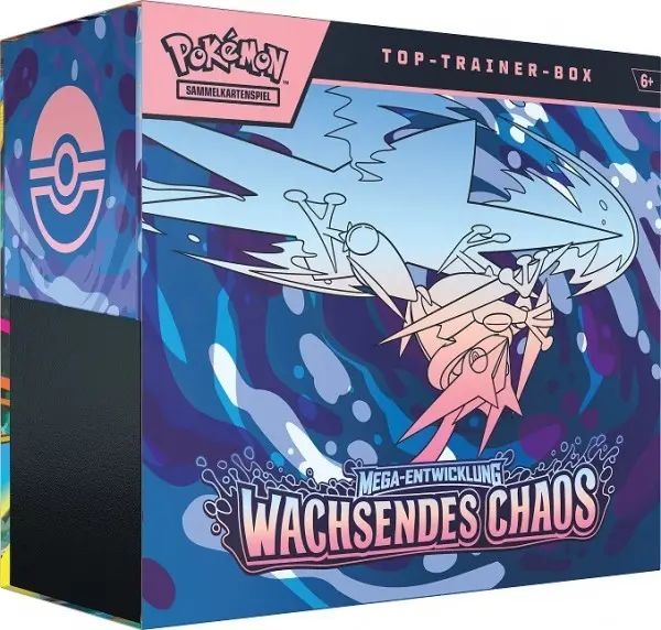 Pokémon Wachsendes Chaos Top Trainer Box TTB Deutsch