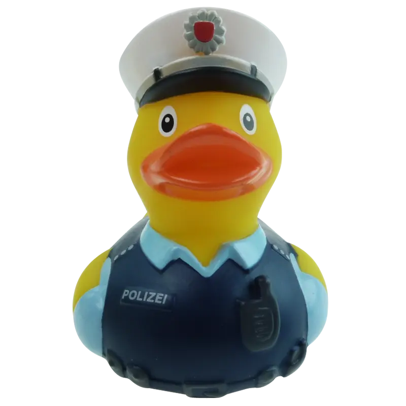 Polizei Ente Badeente Quietscheente Factotum