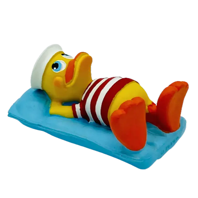 Pool Chill Luftmatratze Quietscheente Badeente Naturkautschuk Lanco