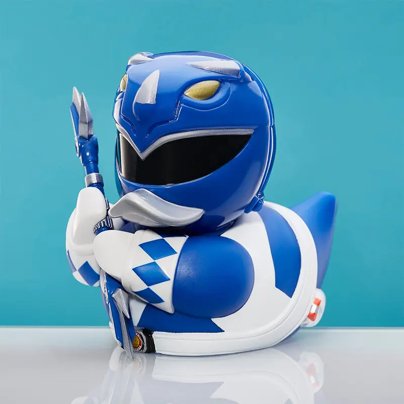 Power Rangers Blauer Ranger Ente Badeente Sammelfigur TUBBZ
