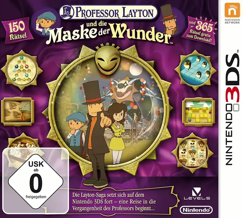 Professor Layton und die Maske der Wunder - Nintendo 3DS - gebraucht