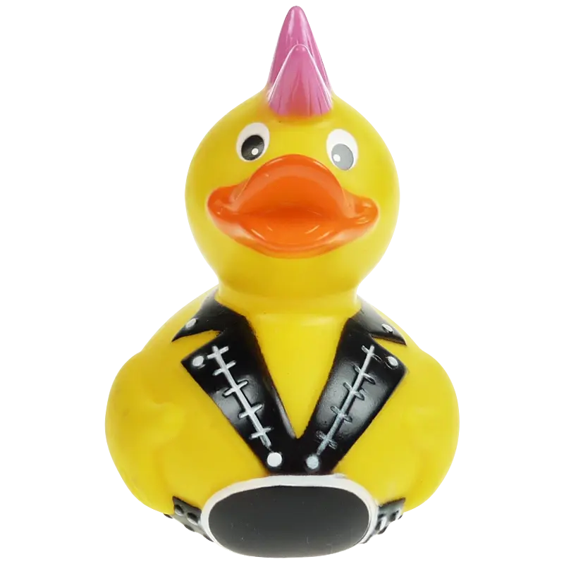 Punk Rock Ente Badeente Quietscheente Factotum