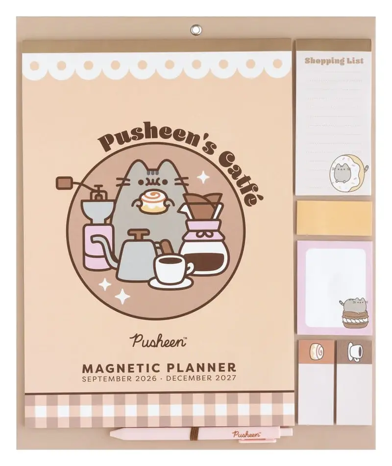 Pusheen magnetischer Planer 2026/27 30 x 35 cm
